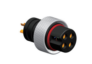 4Pin Round Copper Alloy White Signal Cable