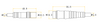 Low Frequency Gold-plated Copper Alloy Connector Motor Cable
