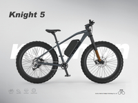 Knight 5 Metal Black Aowntube style E-bike Battery Case